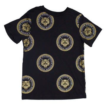 Black Print T-Shirt Nawao.com