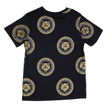 Black Print T-Shirt Nawao.com
