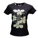 Black Printed T Shirt Nawao.com