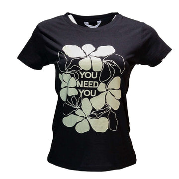 Black Printed T Shirt Nawao.com