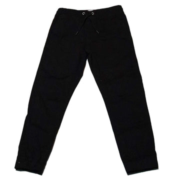Black Pull On Casual Trouser Nawao.com