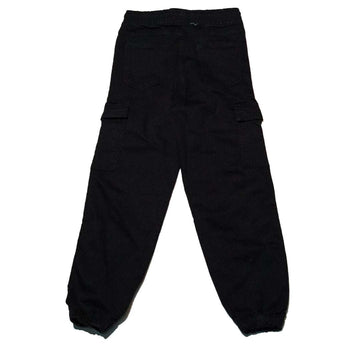 Black Pull On Jogger Cargo Jeans Nawao.com