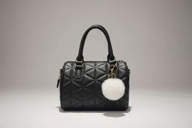 Black Quilted Bollin Bag Nawao.com
