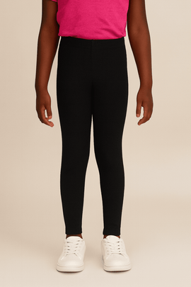 Black Rib Leggings Nawao.com
