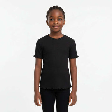 Black Rib Tee Nawao.com