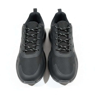 Black Rubber Overlay Chunky Sneakers Nawao.com
