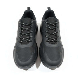 Black Rubber Overlay Chunky Sneakers Nawao.com
