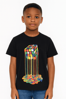 Black Short Sleeve Graphic Tshirt Nawao.com