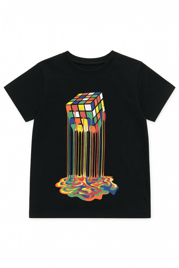 Black Short Sleeve Graphic Tshirt Nawao.com