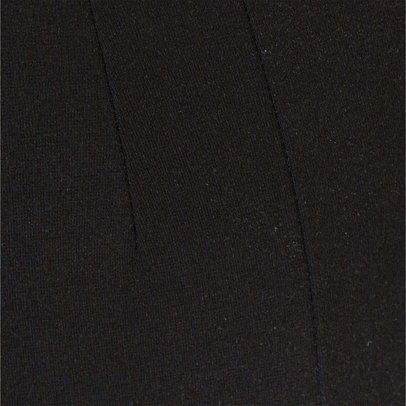 Black Single Button Dart Ponte Legging Nawao.com