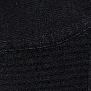 Black Slim Fit Biker Jeans Nawao.com