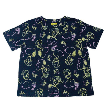 Black Snoopy Boxy T Shirts Assorted Nawao.com