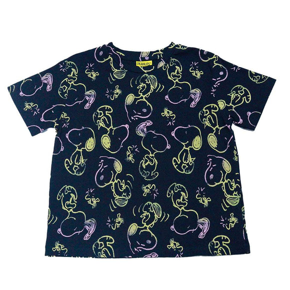 Black Snoopy Boxy T Shirts Assorted Nawao.com