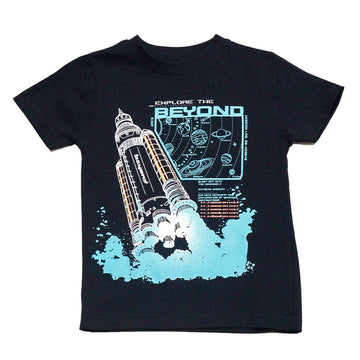 Black Space Graphic T Shirt Black Nawao.com