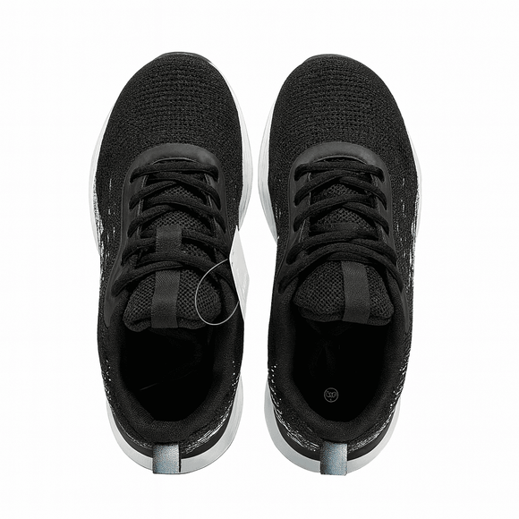 Black Sporty Lace Up Nawao.com