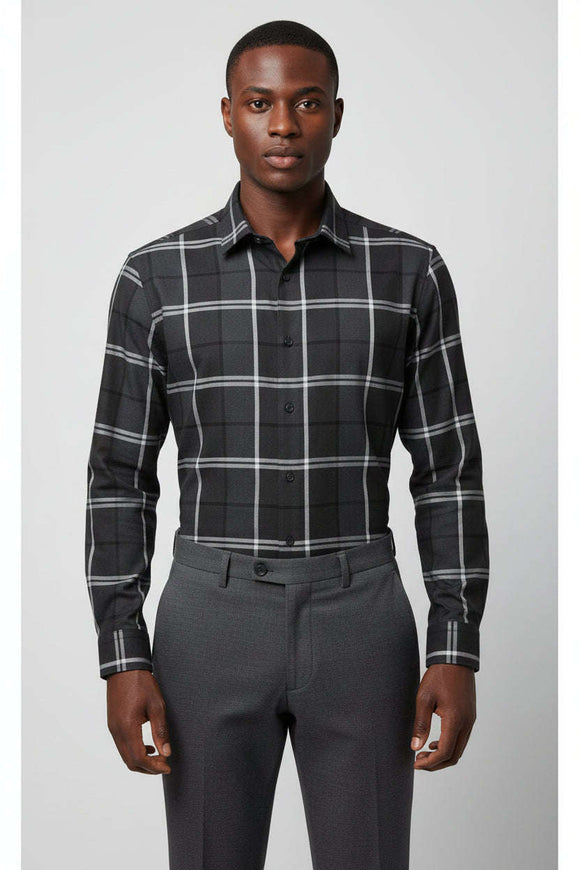 Black Stand Up Pack Shirt Black Nawao.com