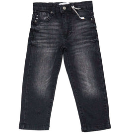 Black Straight Fit Jeans Nawao.com