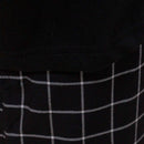 Black T Shirt And Stripes Pyjama Set Black X Nawao.com