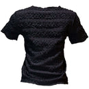 Black Textured T Nawao.com