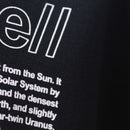 Black Universe Oversized Printed T Shirt Black Nawao.com