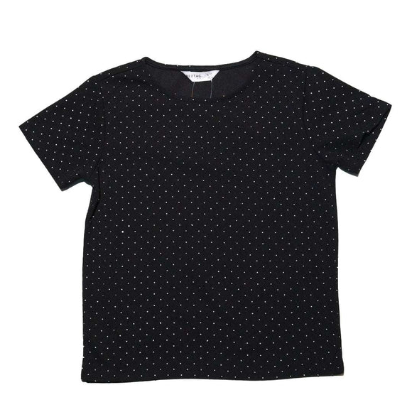 Black W Silver Top With Allover Nawao.com
