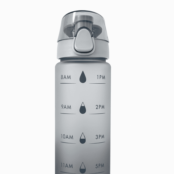 Black Water Bottle 600ml Nawao.com