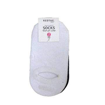 Black White 2 Pack Invisible Socks Assorted Nawao.com