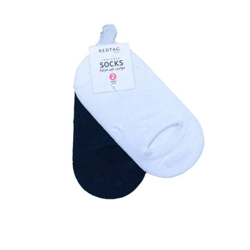 Black White 2 Pack Invisible Socks Assorted Nawao.com
