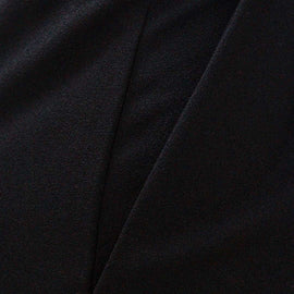 Black Wide Leg Trousers With Self Belt Detail Nawao.com