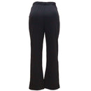 Black Wide Leg Trousers With Self Belt Detail Nawao.com