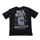 Black Wild Beast Oversize Tee Nawao.com
