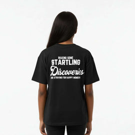 Black With Back Print Tops Nawao.com