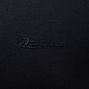 Black Zip Placket Polo Shirt With Chest Logo Black Nawao.com