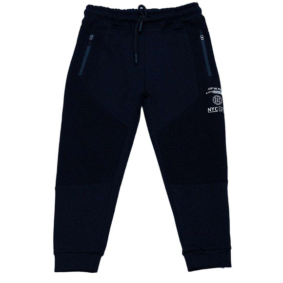 Black Zip Pockt Cut N Sew Track Pant Black Nawao.com