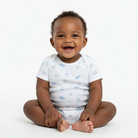 Blue 3 Pack Assorted Bodysuits Blue Nawao.com