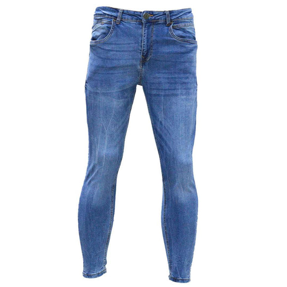 Blue 5 Pocket Skinny Fit Jeans  Blue Nawao.com