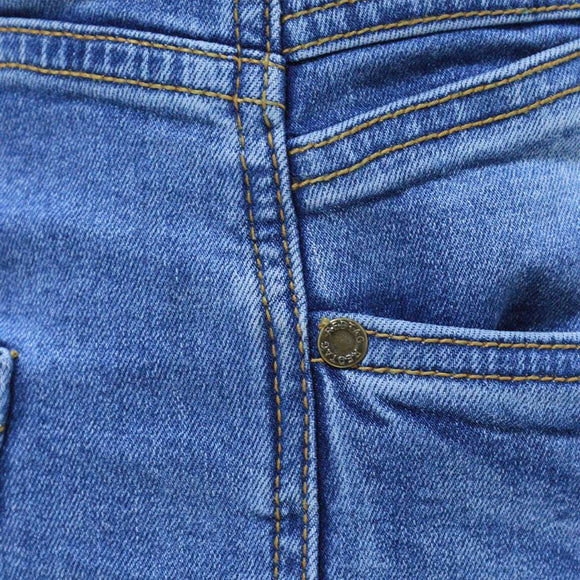 Blue 5 Pocket Skinny Fit Jeans  Blue Nawao.com