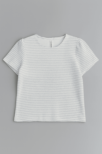 Blue Allover Stripes Casual Sets Blue Nawao.com