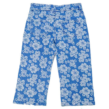 Blue Aop Wide Leg Jean Nawao.com