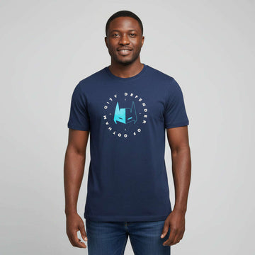 Blue Batman Drop Sholder Tshirt Blue Small Nawao.com