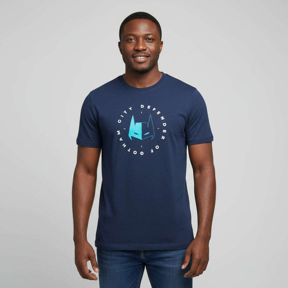 Blue Batman Drop Sholder Tshirt Blue Small Nawao.com