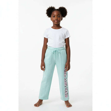 Blue Beach Vibes Only Placement Print Wideleg Active Track Pants  Blue Nawao.com