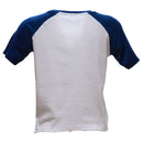 Blue Black Raglan Printed T Shirt Nawao.com