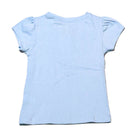 Blue Butterfly Placement Print T Shirt Nawao.com
