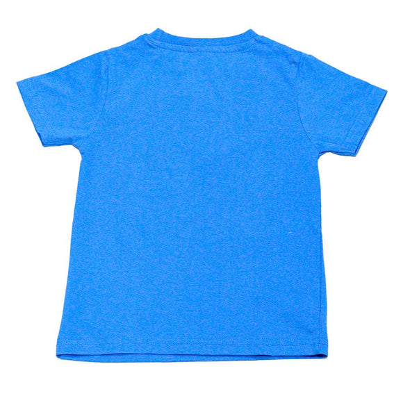 Blue Car Printed Short Sleeve T Shirt Blue Nawao.com