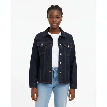 Blue Cargo Pocket Colored Denim Jackets With T Shirts Nawao.com