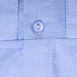 Blue Chambray Button Front Blouse Nawao.com