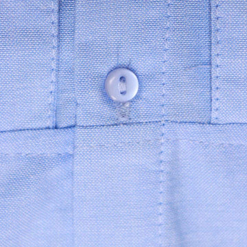 Blue Chambray Button Front Blouse Nawao.com