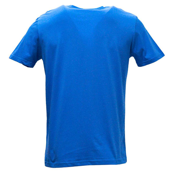 Blue Crew Neck T Shirt Blue Nawao.com