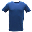 Blue Crew Neck T Shirt Blue Nawao.com